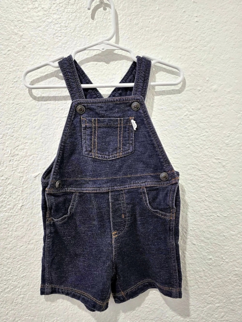 Carter's Baby Denim Short Overalls Size 18M